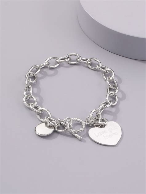 shein heart bracelet